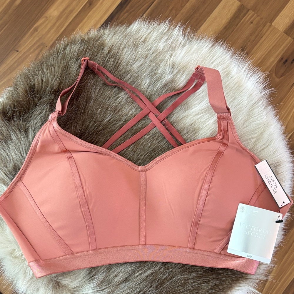 Victoria's Secret Coral Strappy Sports Bralette